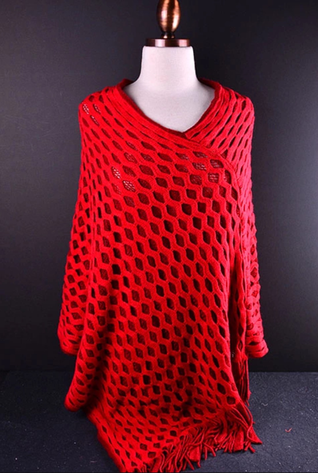 Knitwear Thick Poncho Cape Wrap - photo 3