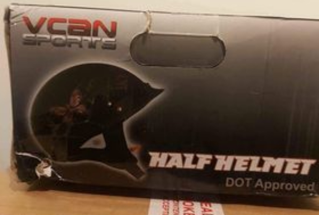 VCAN Sports Half Helmet  Dot approved! Size Large! 🥕🥕