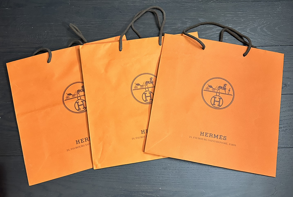 Hermes paper bag for sale
