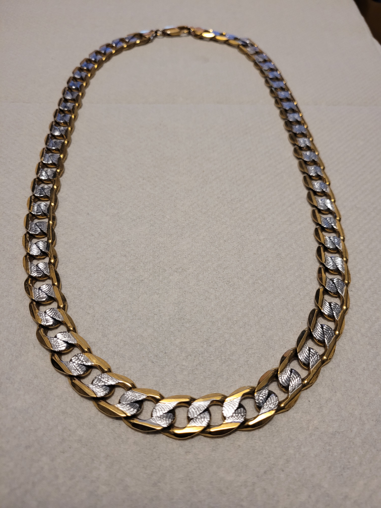 New "Gold Plated and Platinum Plated" Necklace and Bracelet Set image indicator(3)