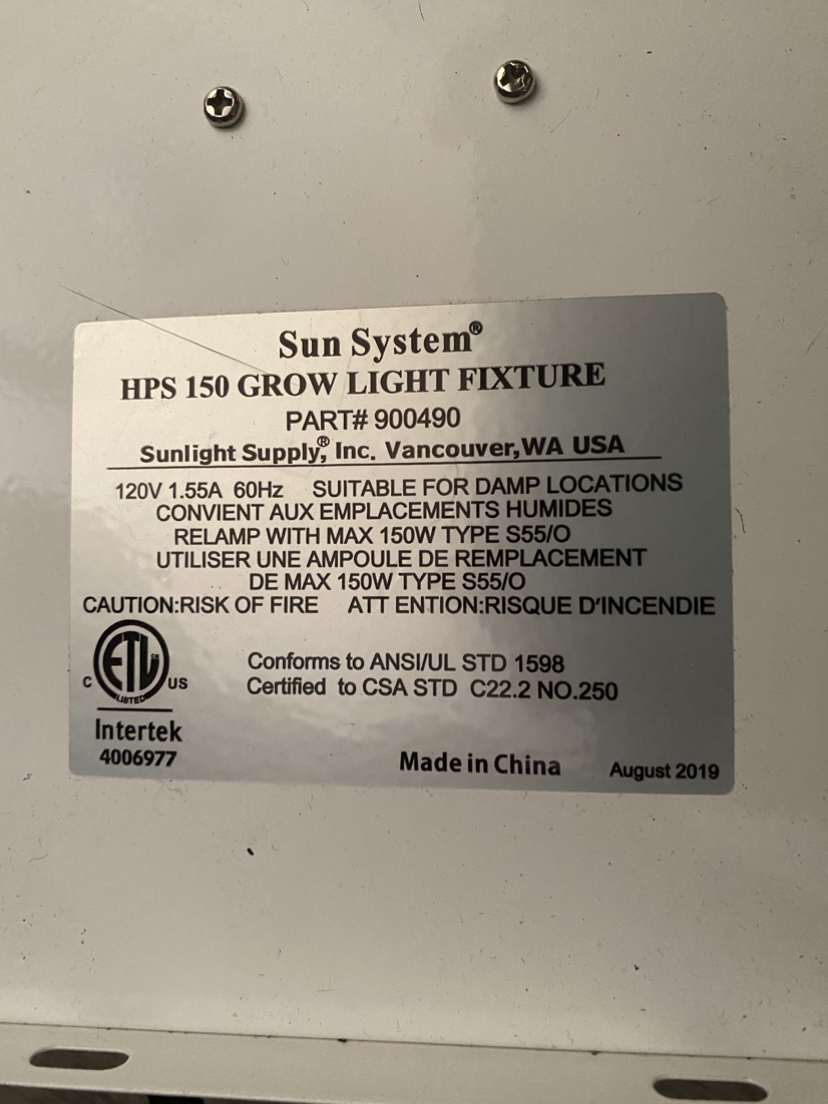 Sun System Grow Light - photo 3