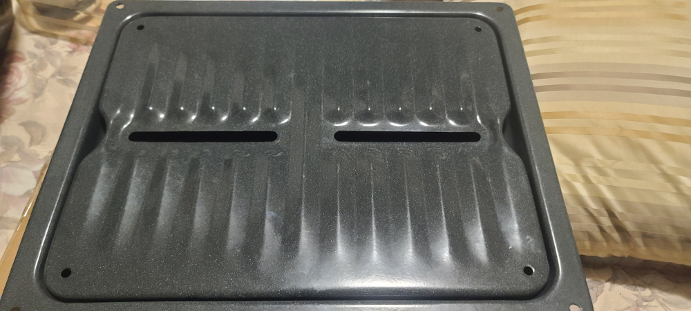 broil pan for oven with drip catcher