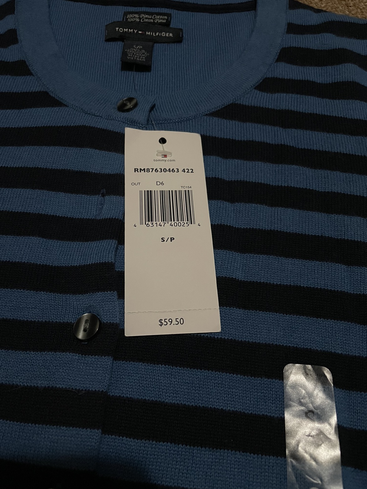 100% Pima cotton Tommy Hilfiger W cardigan. Brand new - photo 3