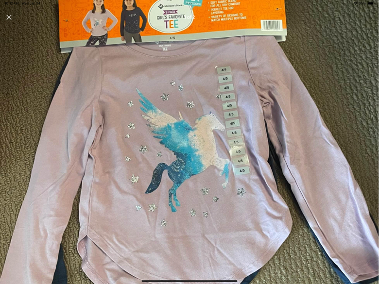 Girls 2 pack long sleeve tops/tees