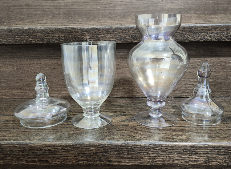 Clean and Clear Glass Pedestal Jar With Lid - photo 2