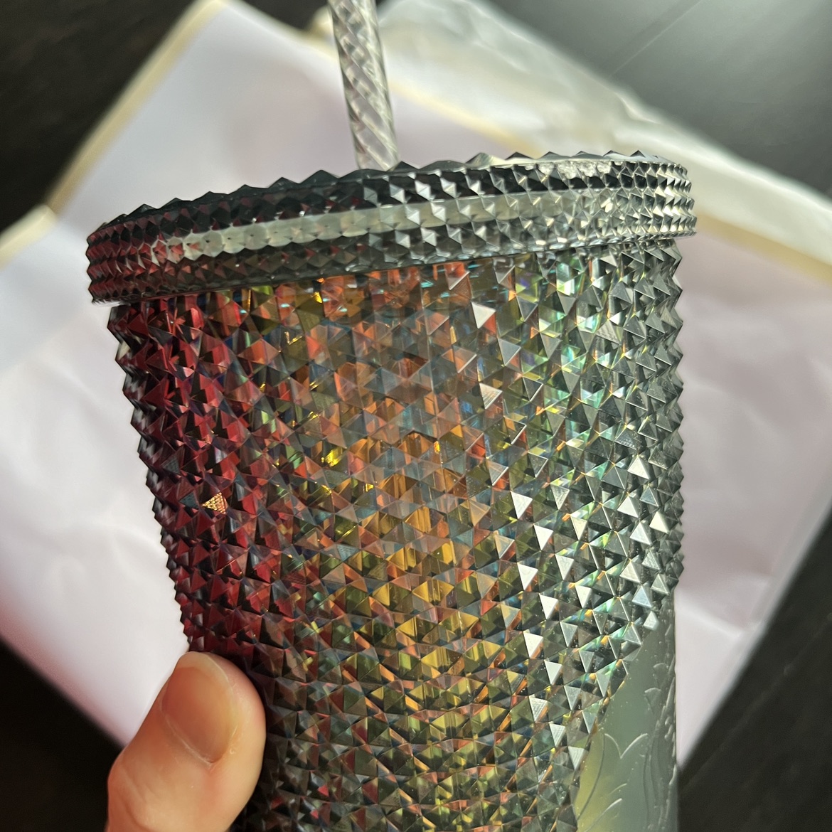 Limited Edition Starbucks Cup with Straw SUPER PRETTY image indicator(8)