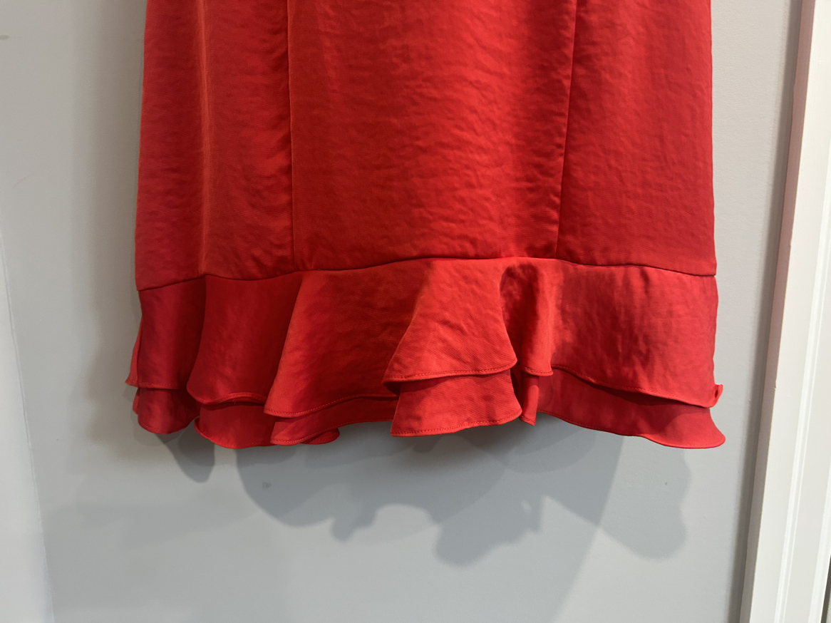 Red Satin dress size large new with tags - photo 3