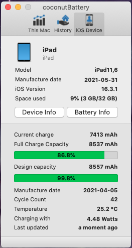 iPad 8th gen 32gb, wifi only, new battery - photo 3