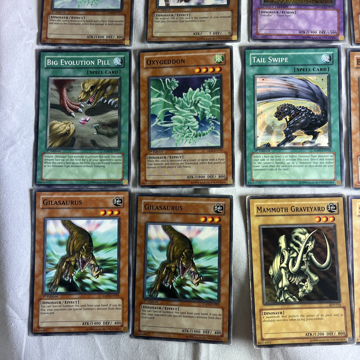 YuGiOh Dinosaur Lot - 1st Edition Playable Deck trading cards image indicator(3)
