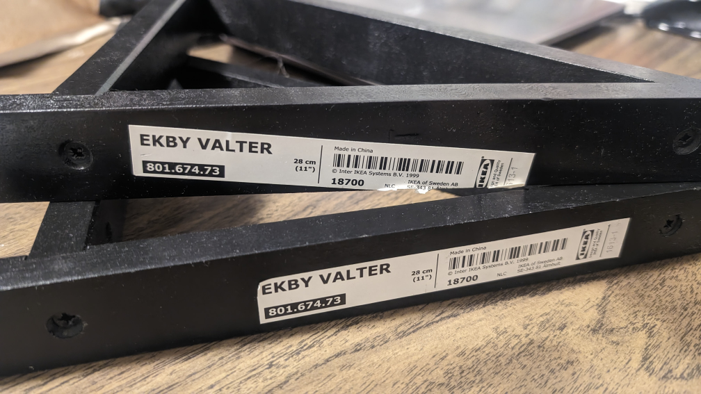 IKEA ekby valter - pair of shelf brackets - photo 2
