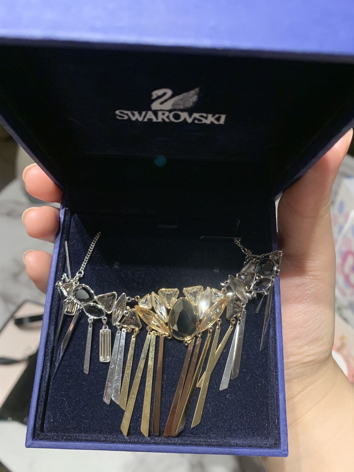 Swarovski Airy Strandage Dangling Fringes necklace - photo 2