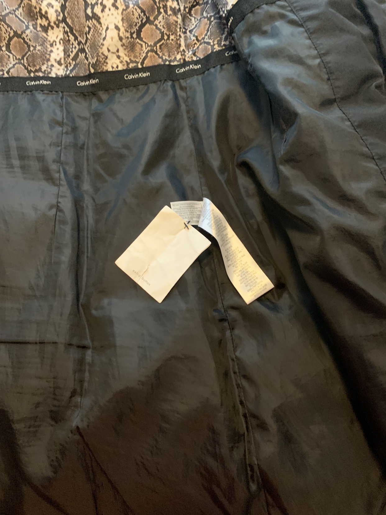 Calvin Klein long hooded jacket. image indicator(5)