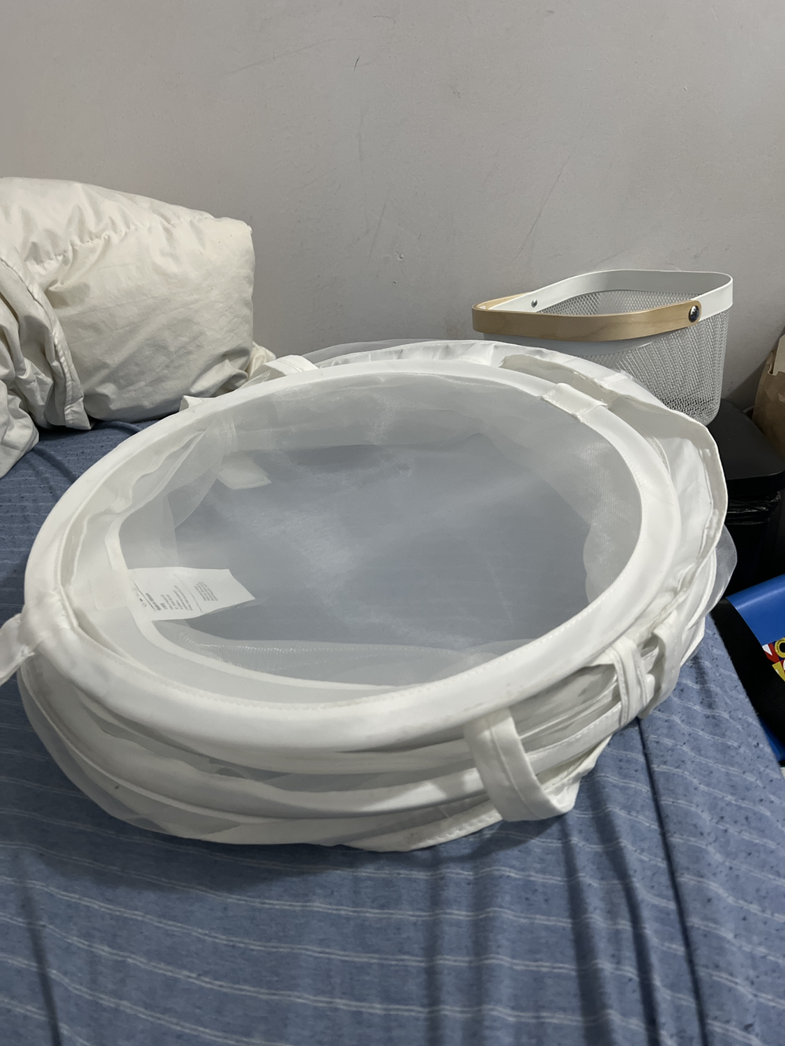 IKEA White Collapsible Laundry Basket