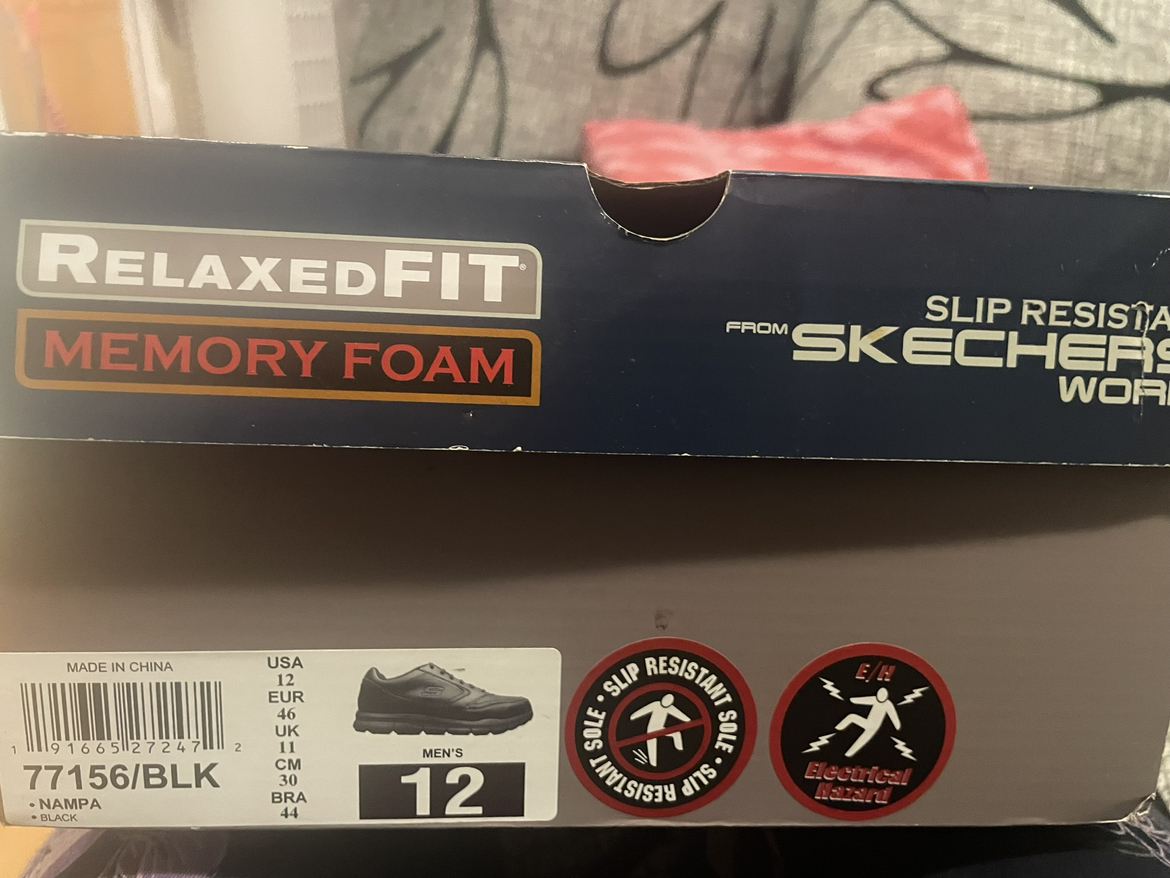Skechers slip resistance mens shoes
