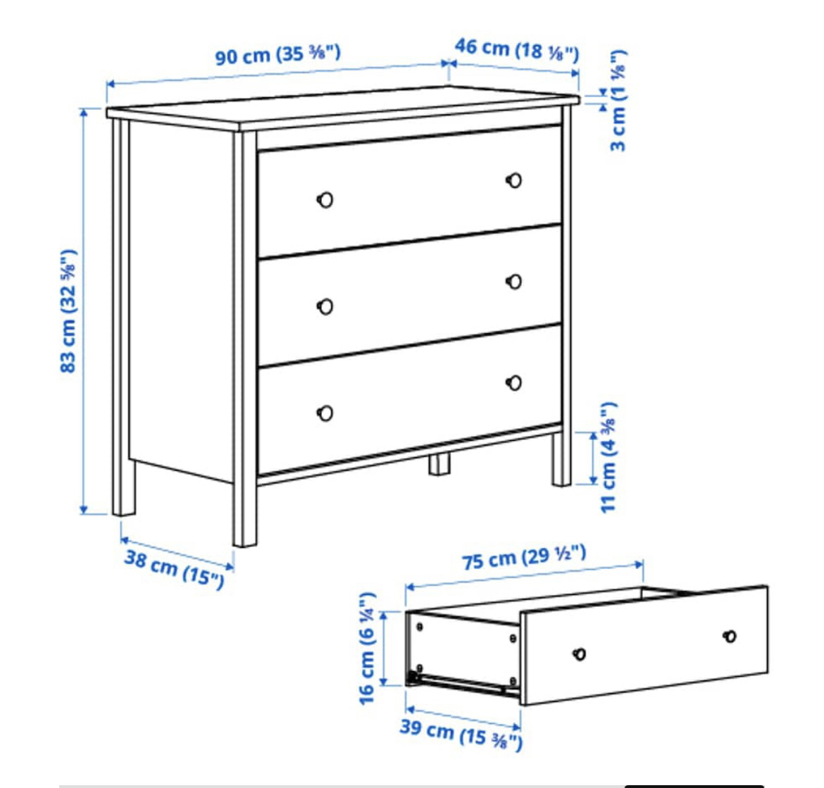 Ikea Koppang drawer, white - photo 4