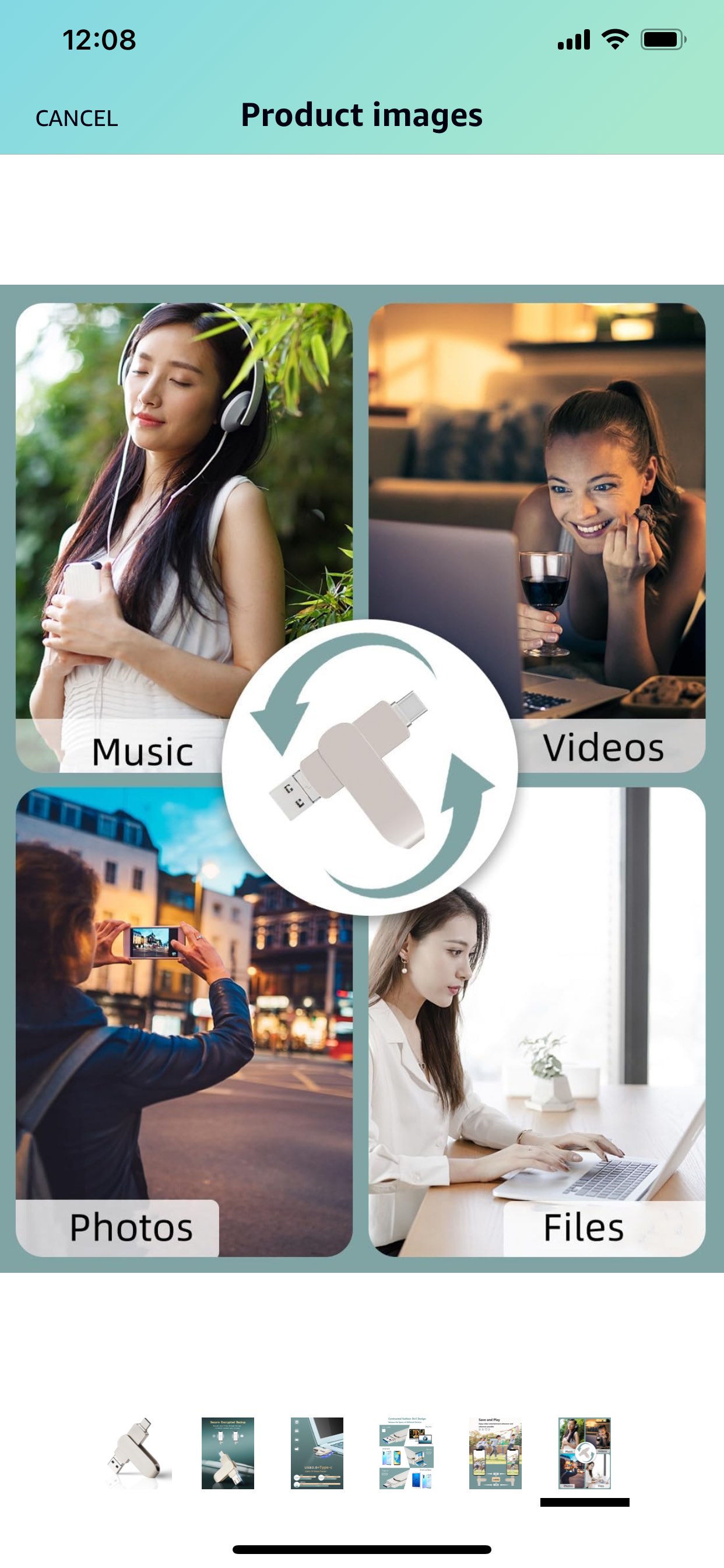 New 2023 32GB Flash Drive USB 3.0 Stick for Phone, USB 3-in-1 image indicator(6)