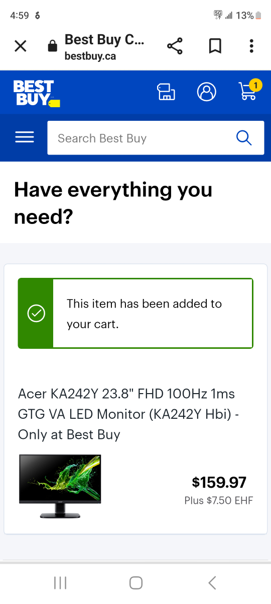Acer KA242Y 23.8" FHD 100Hz 1ms GTG VA LED Monitor (KA242Y Hbi) - photo 3