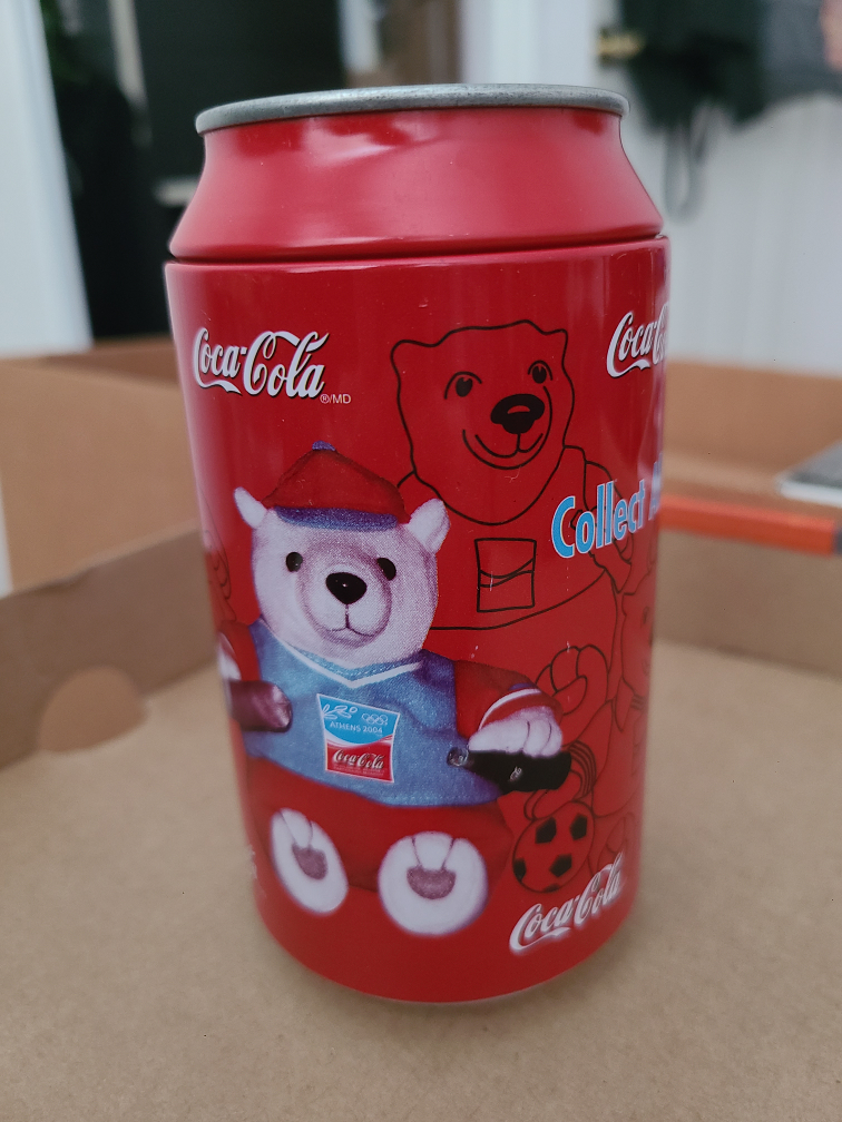 Athens 2004 coca-cola bear in a can thumbnail