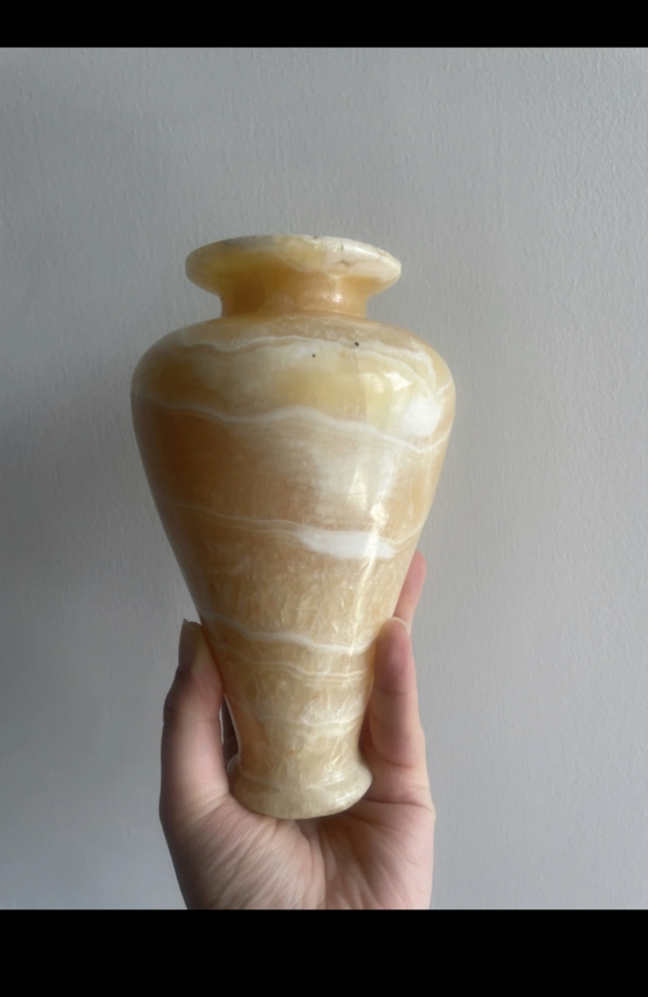 Egyptian alabaster vase