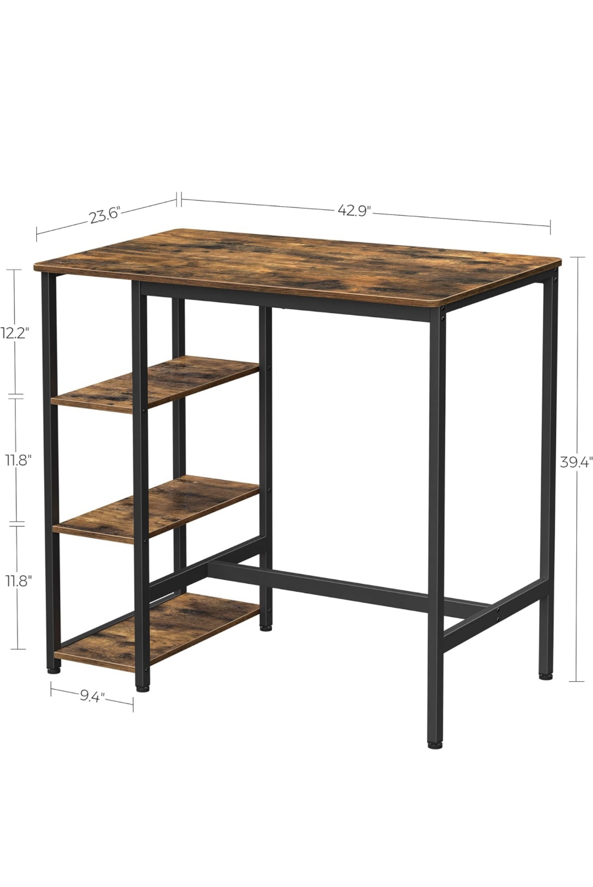 VASAGLE Bar Table with storage shelves - photo 2