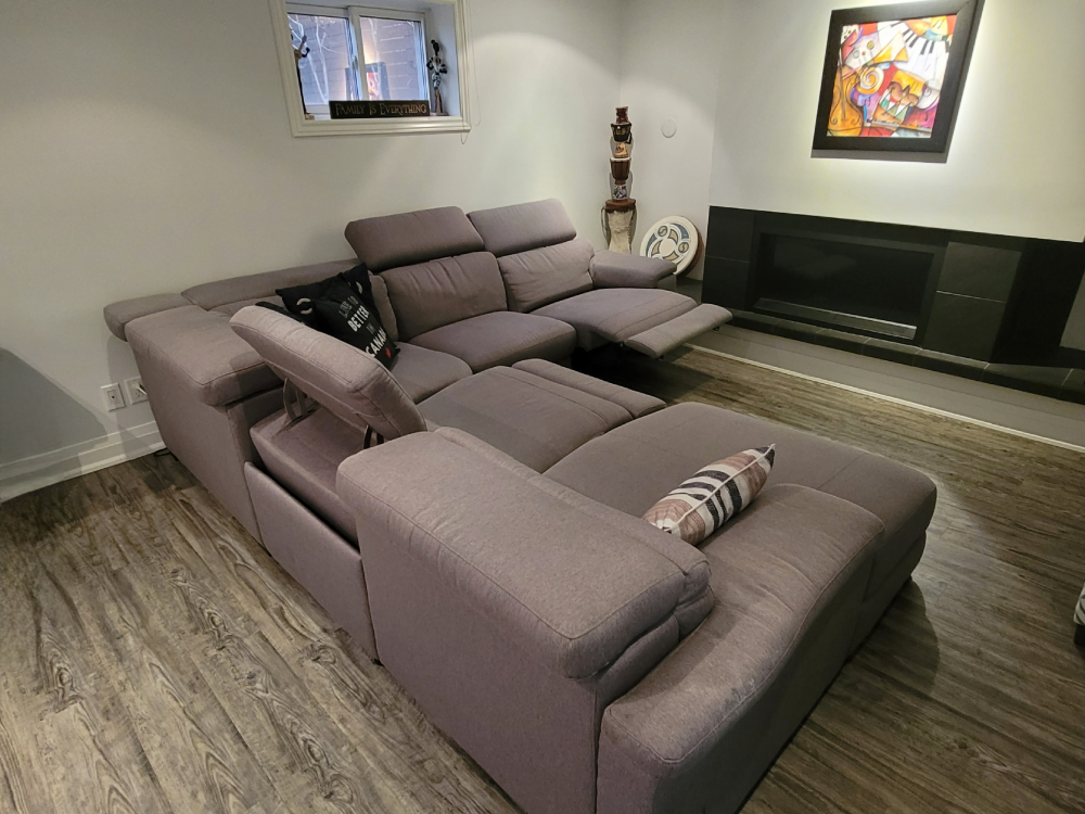 Reclining Sectional Sofa Set with Electric Motions. - photo 2