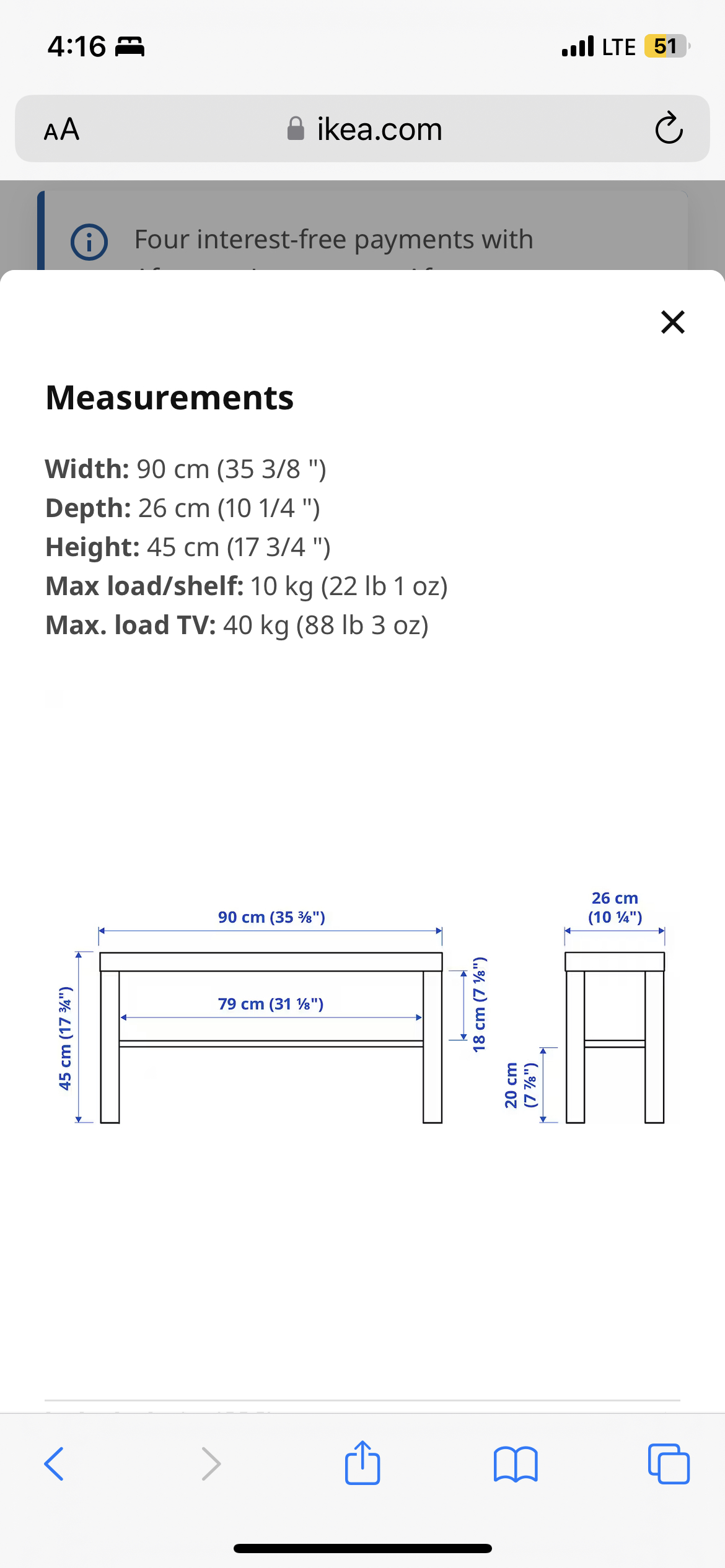 Tv Bench IKEA LACK - photo 5
