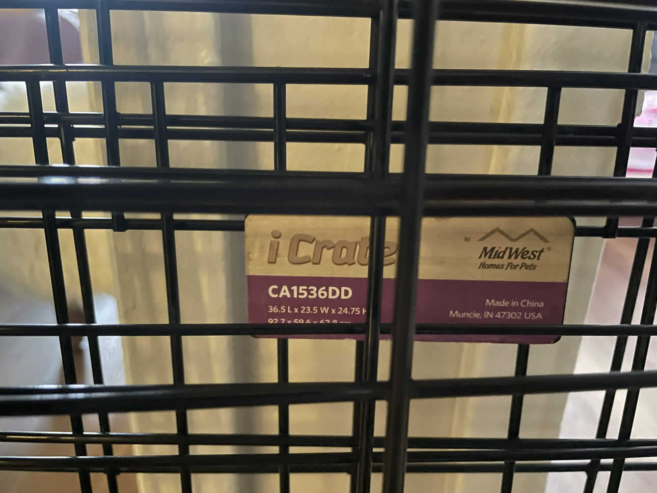 Dog crate image indicator(4)