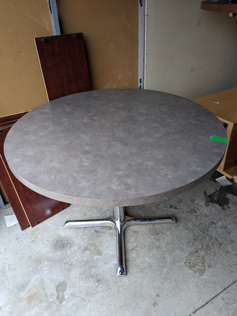 Round table grey