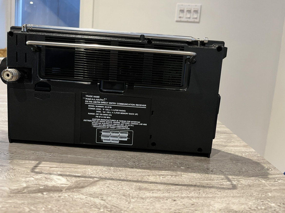 REALISTIC DX-440 VOICE OF THE WORLD SHORTWAVE RADIO RECEIVER image indicator(5)