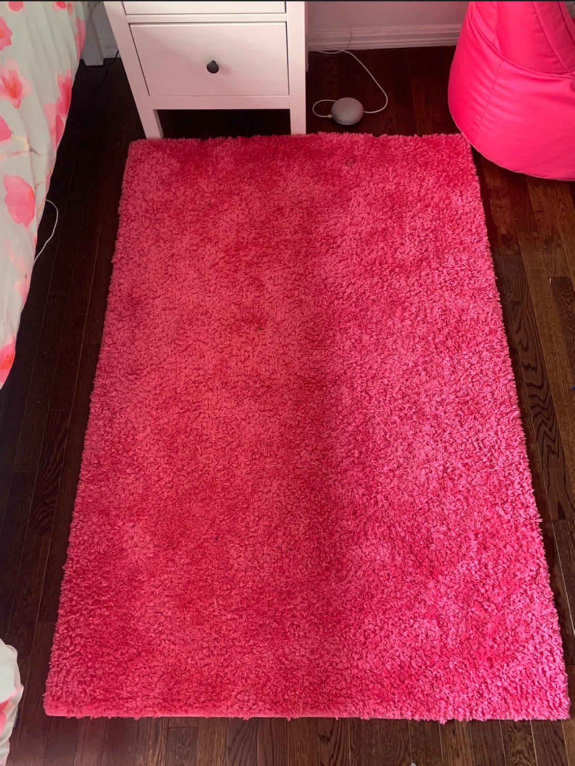 2 Bright Pink Carpets