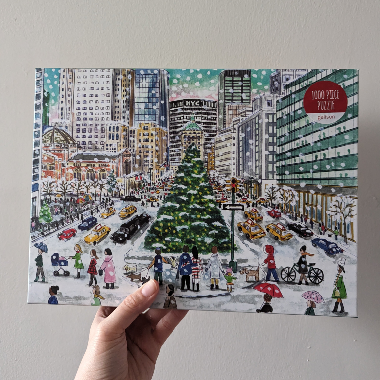 Galison Michael Storrings Snowfall on Park Avenue 1000 Pc Puzzle thumbnail