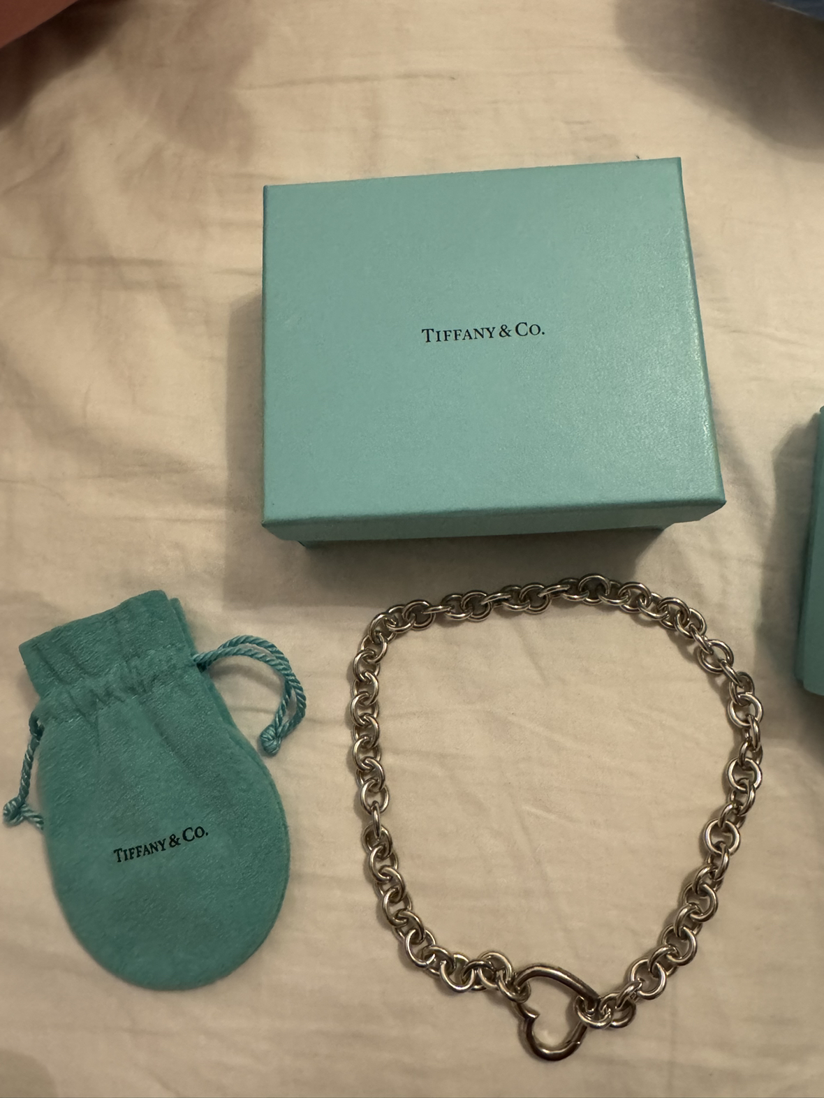 Tiffany & co open heart clasp choker necklace - photo 3