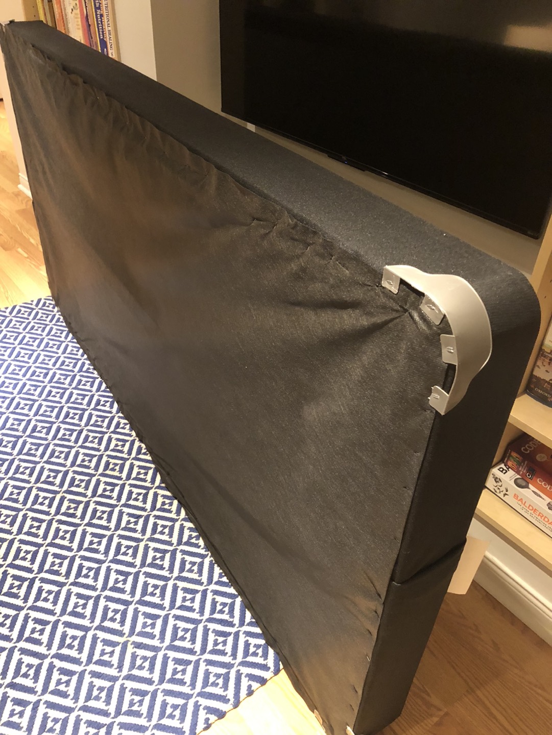 Twin box spring and metal bed frame - photo 3
