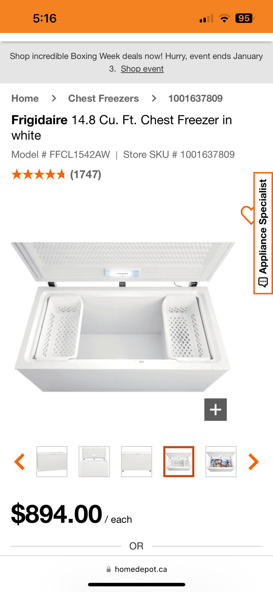 Freezer image indicator(7)