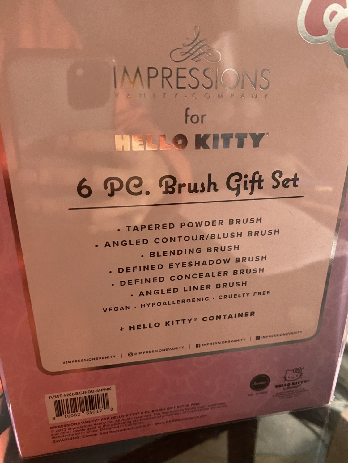 Hello Kitty Make up brush set image indicator(5)