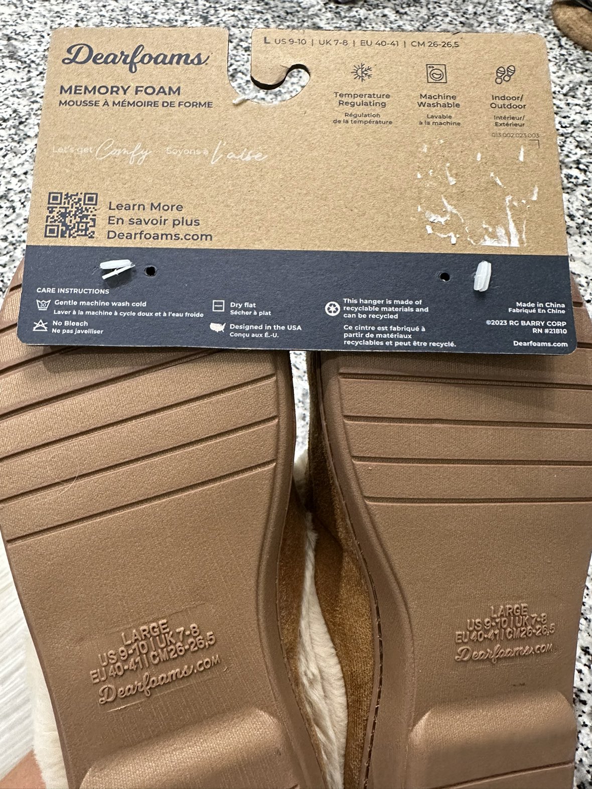 Dearfoams - Memory Foam on Indoor & Outdoor Slippers - photo 3