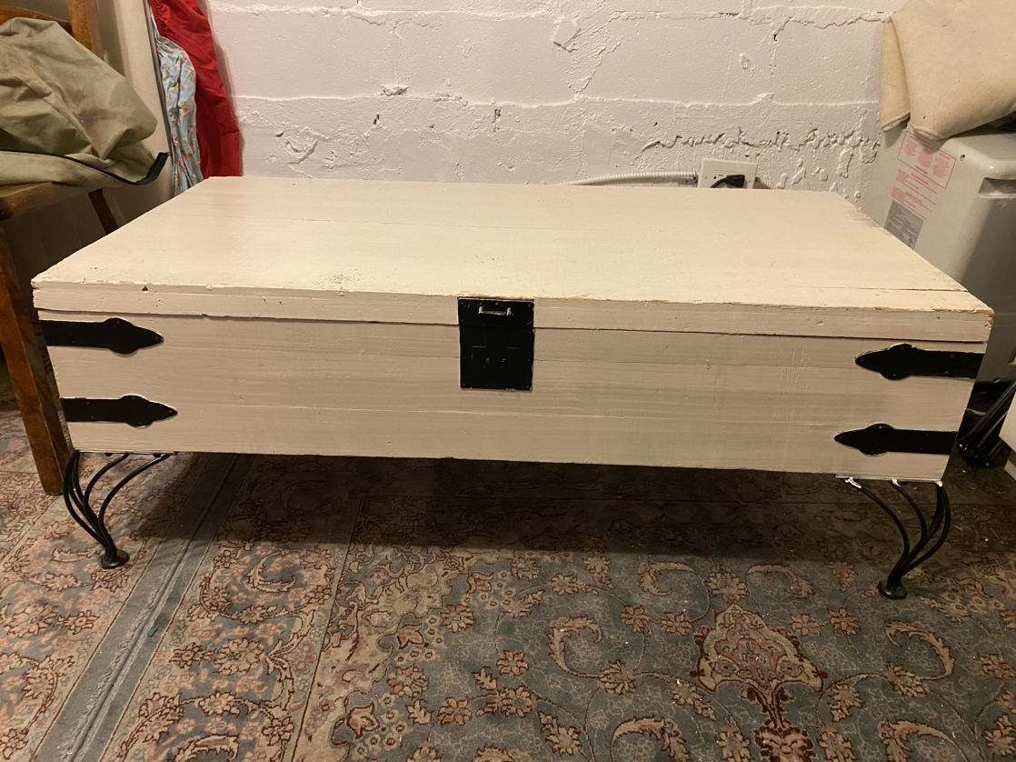 White Coffee table with storage image indicator(2)