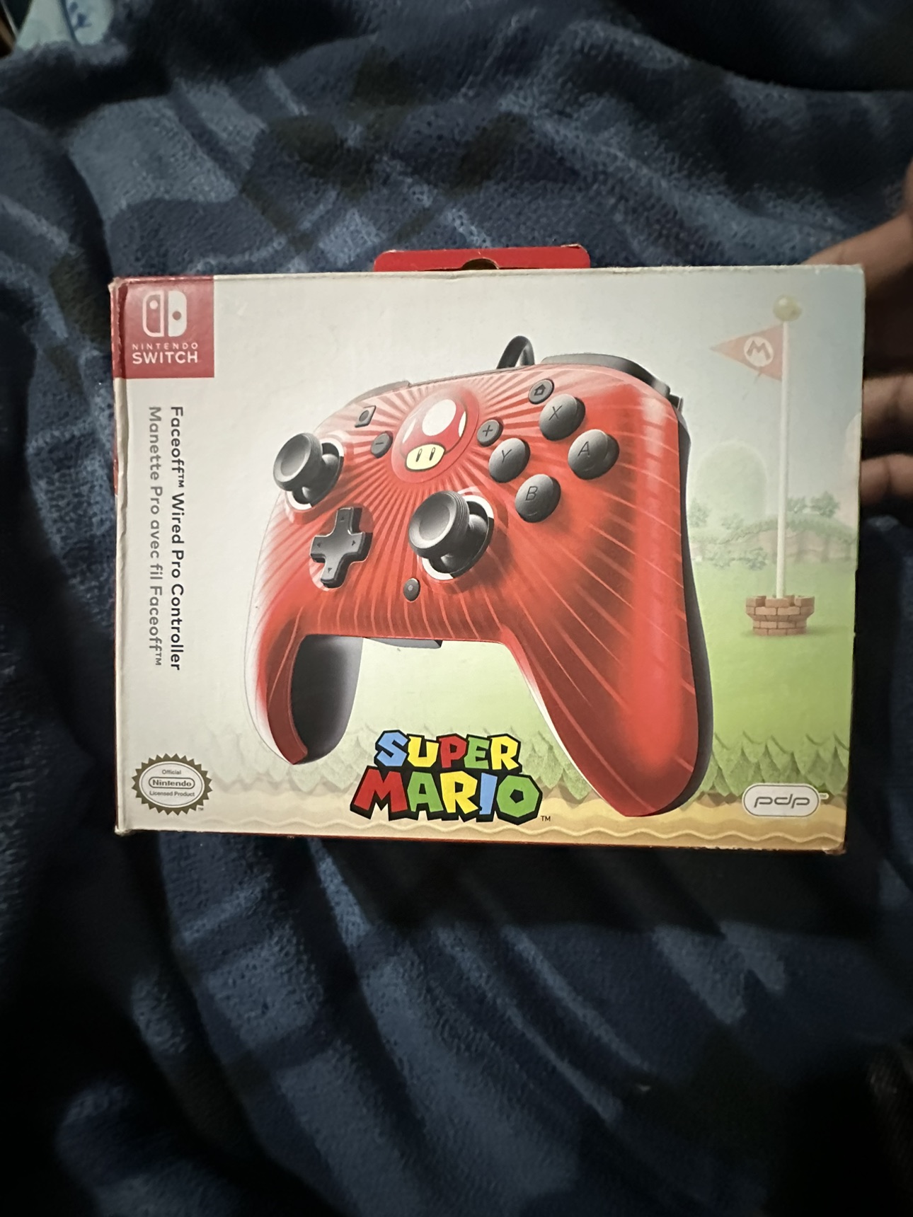 Open box nintendo switch face off wired controller - photo 2