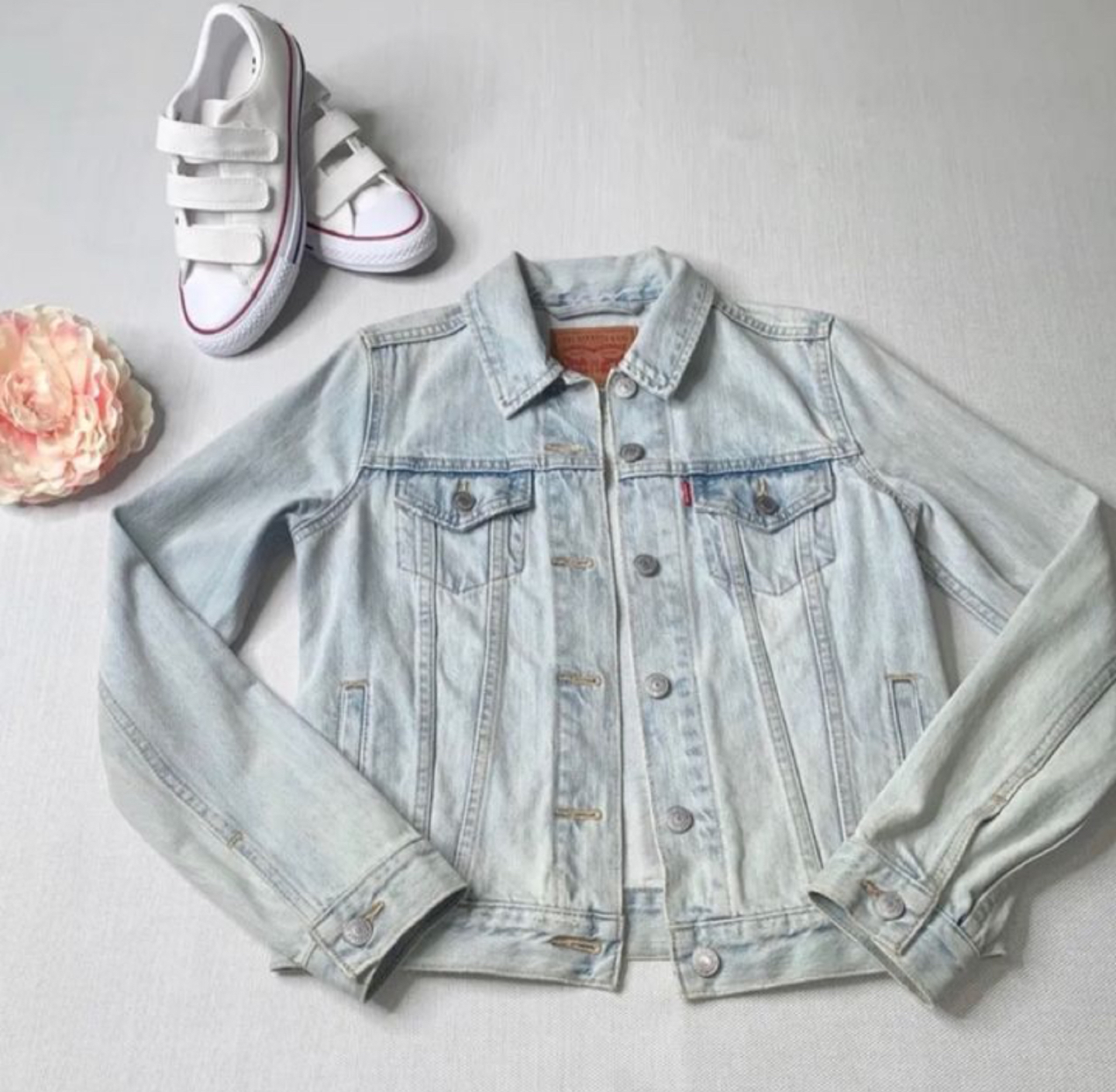 Levi's Trucker Denim Jacket; Custom Backwoods' Logo - photo 2