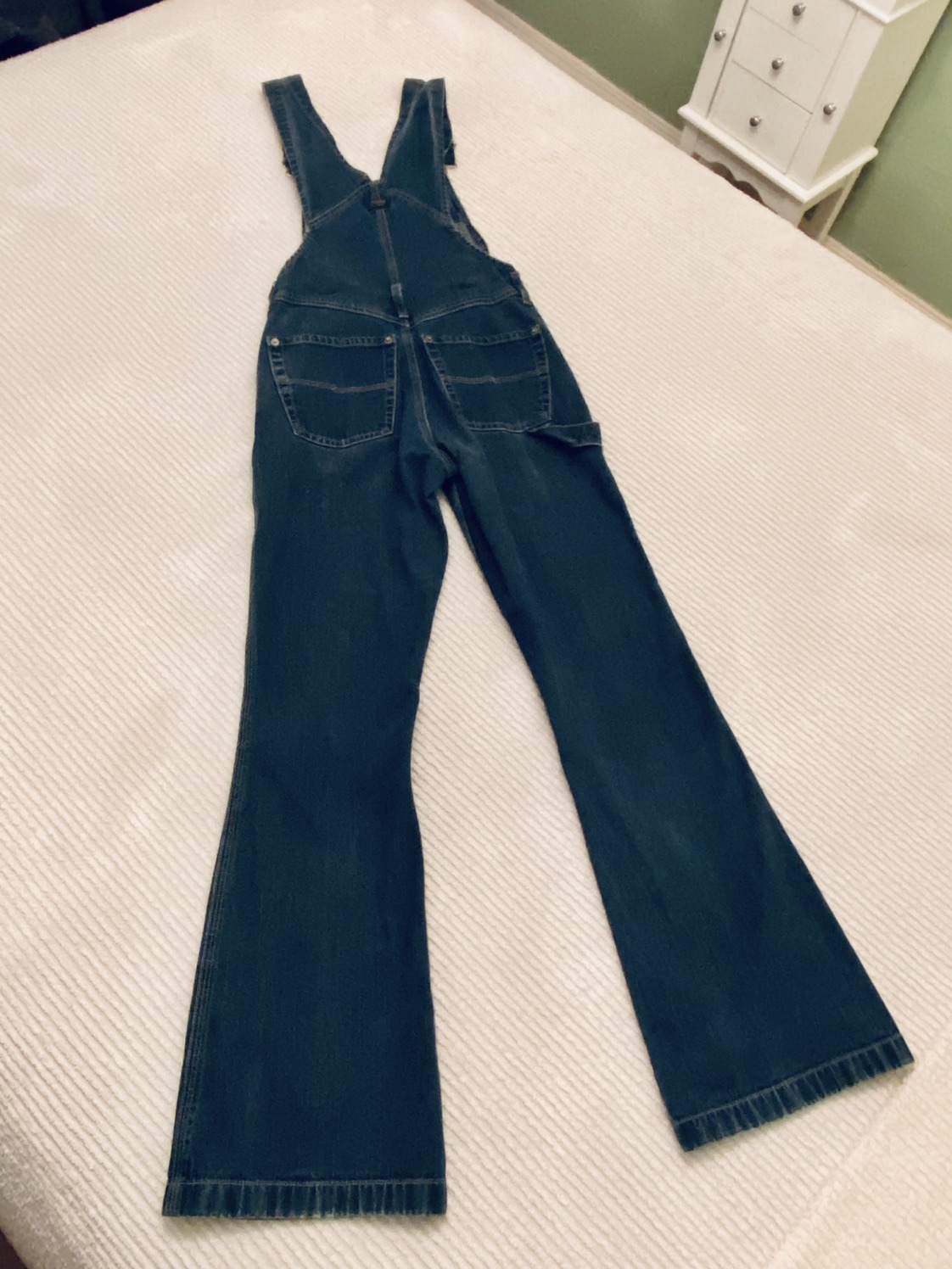 Flared Silver Brand Overalls Ladies Sz. 4 - photo 4