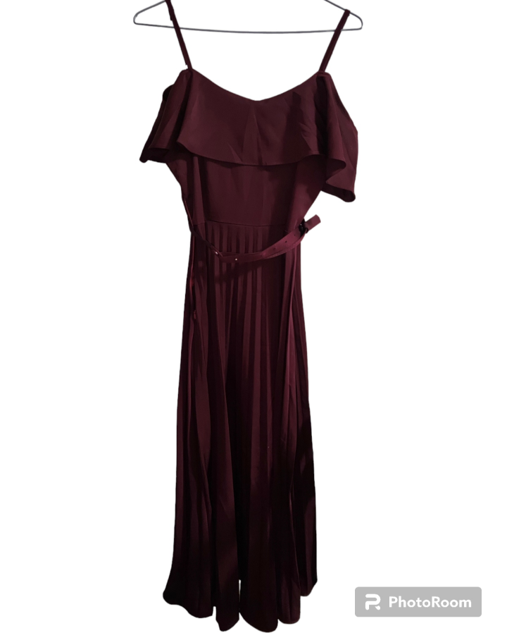 Burgundy long dress #freecycle thumbnail