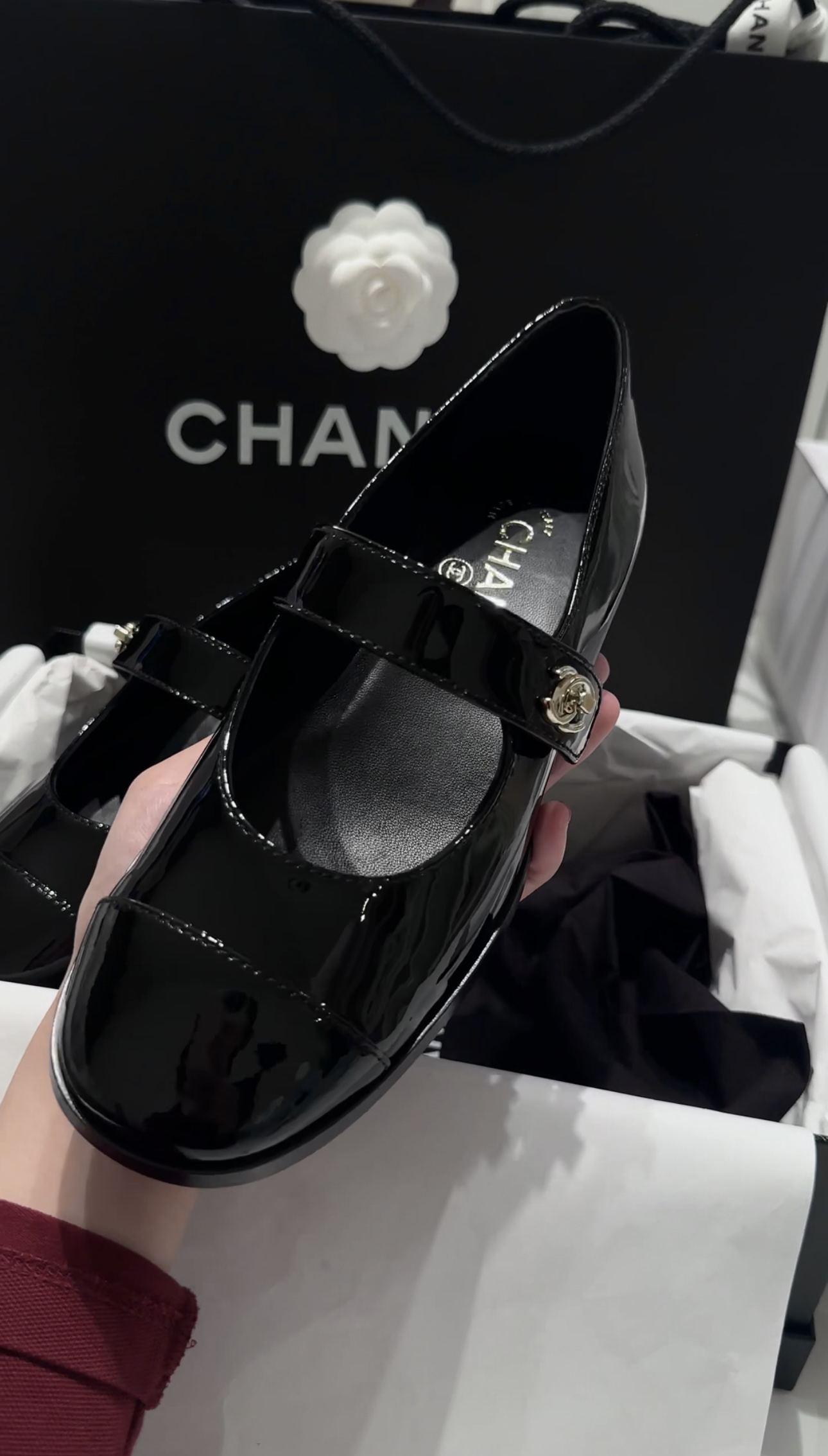 Authentic Chanel Fall/Winter 2023/24 Mary Janes - Black Size 36 thumbnail