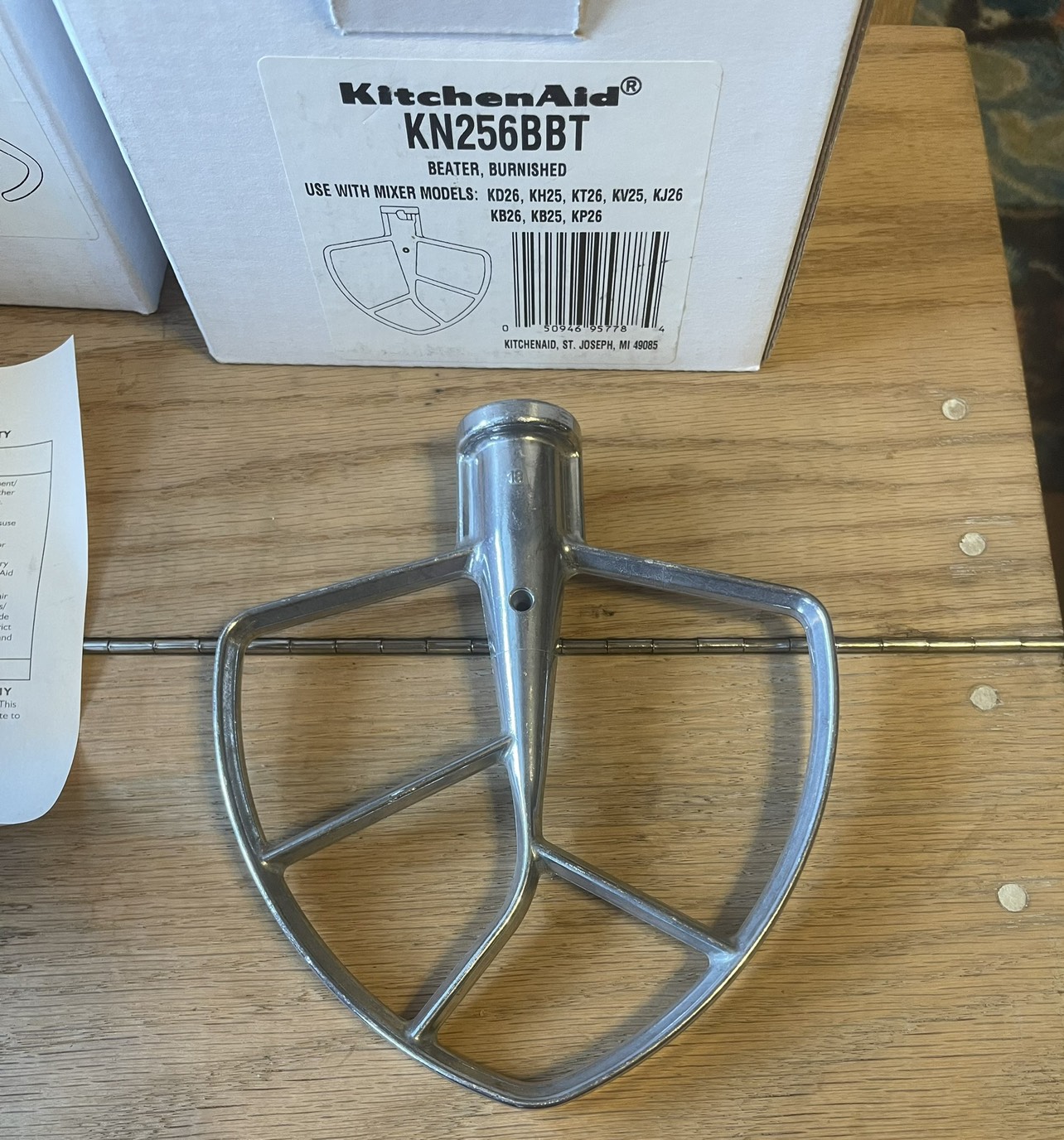 Dough Hook and Beater Paddle For KitchenAid Pro 600 - photo 4