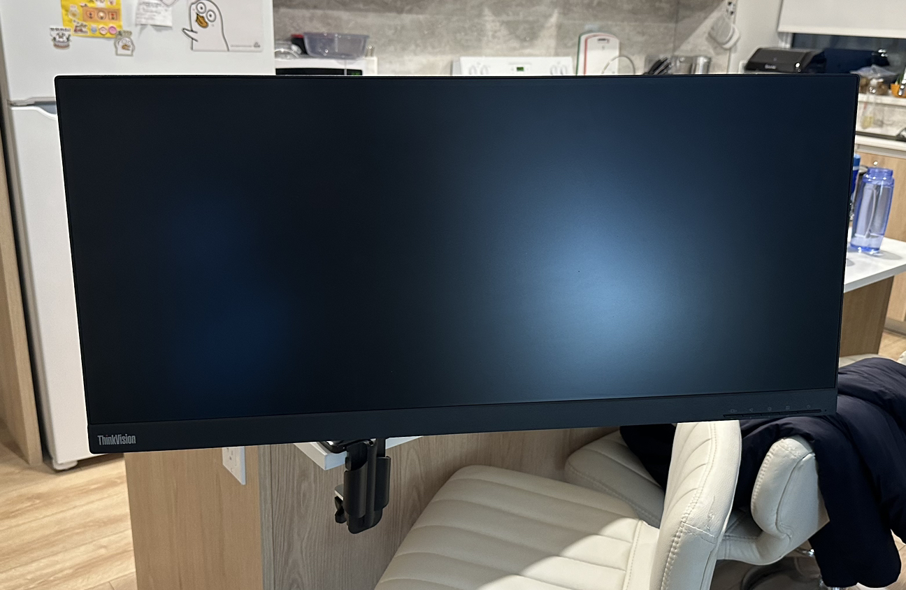 lenovo E29w-20 monitor with Adjustable Desk Mount