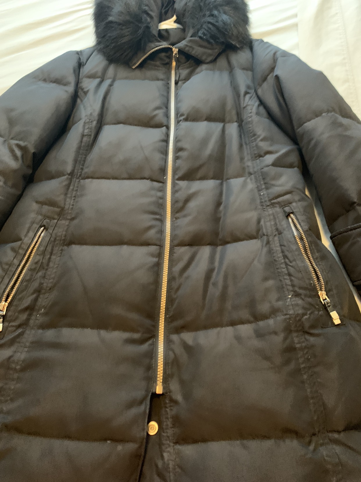 Calvin Klein long hooded jacket. image indicator(2)