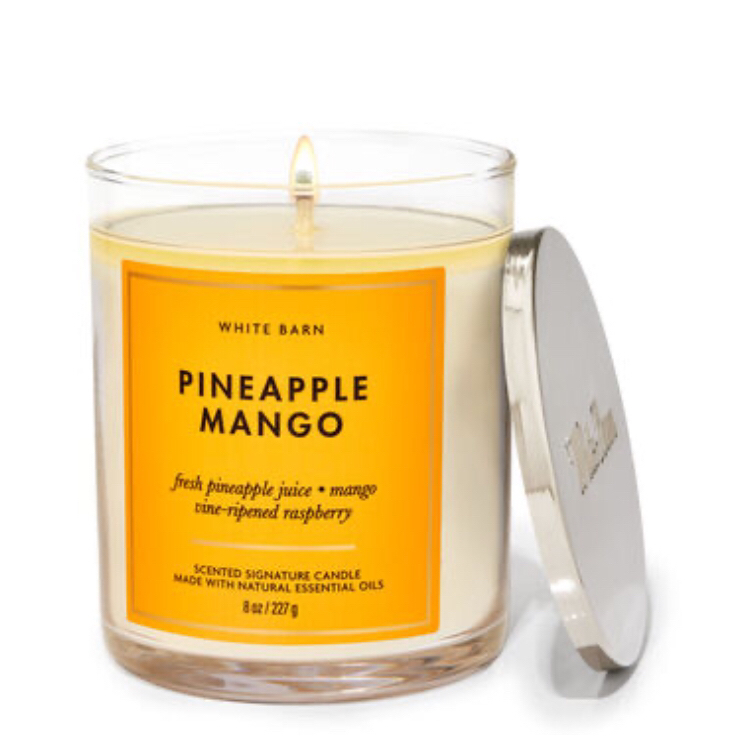 White barn candle