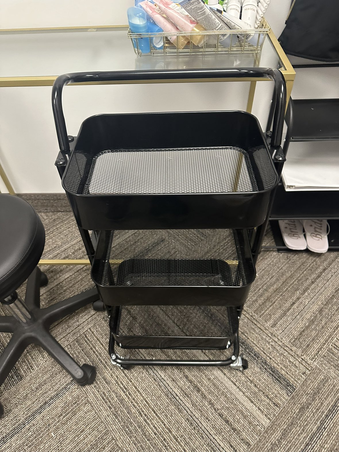 3 tier tray rolling cart thumbnail