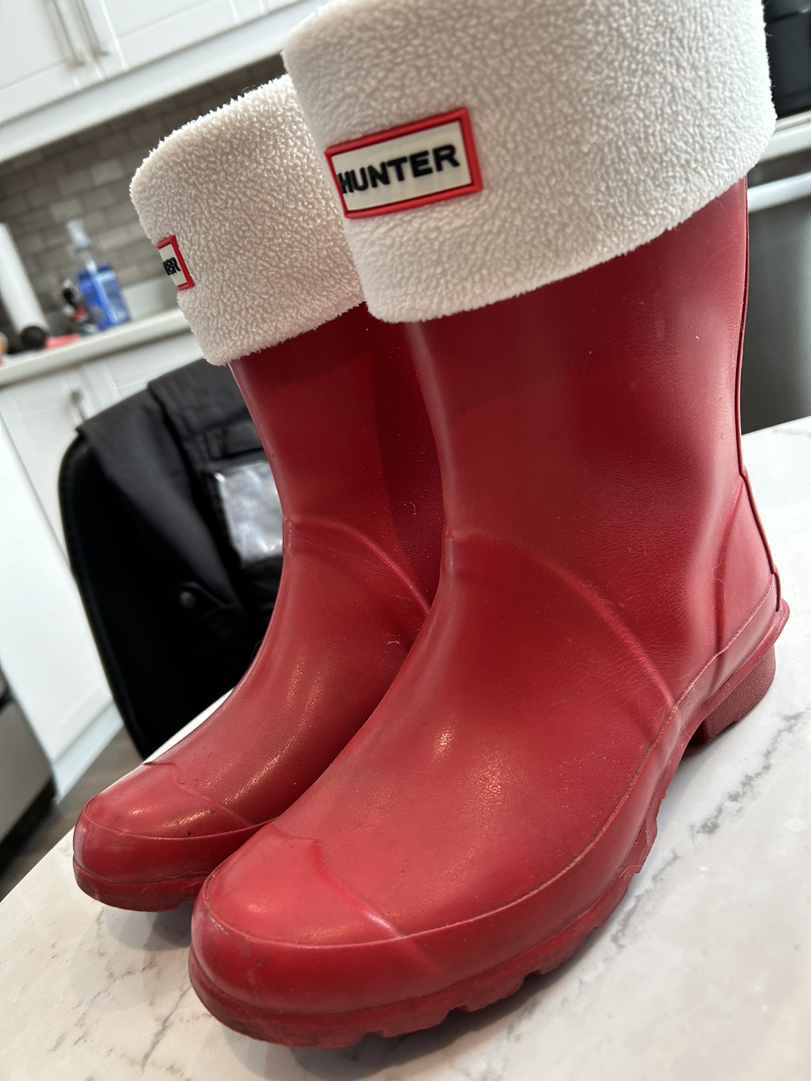 Hunter boots with socks - photo 2