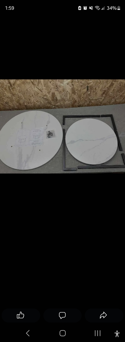 Wood marble coffee table image indicator(2)