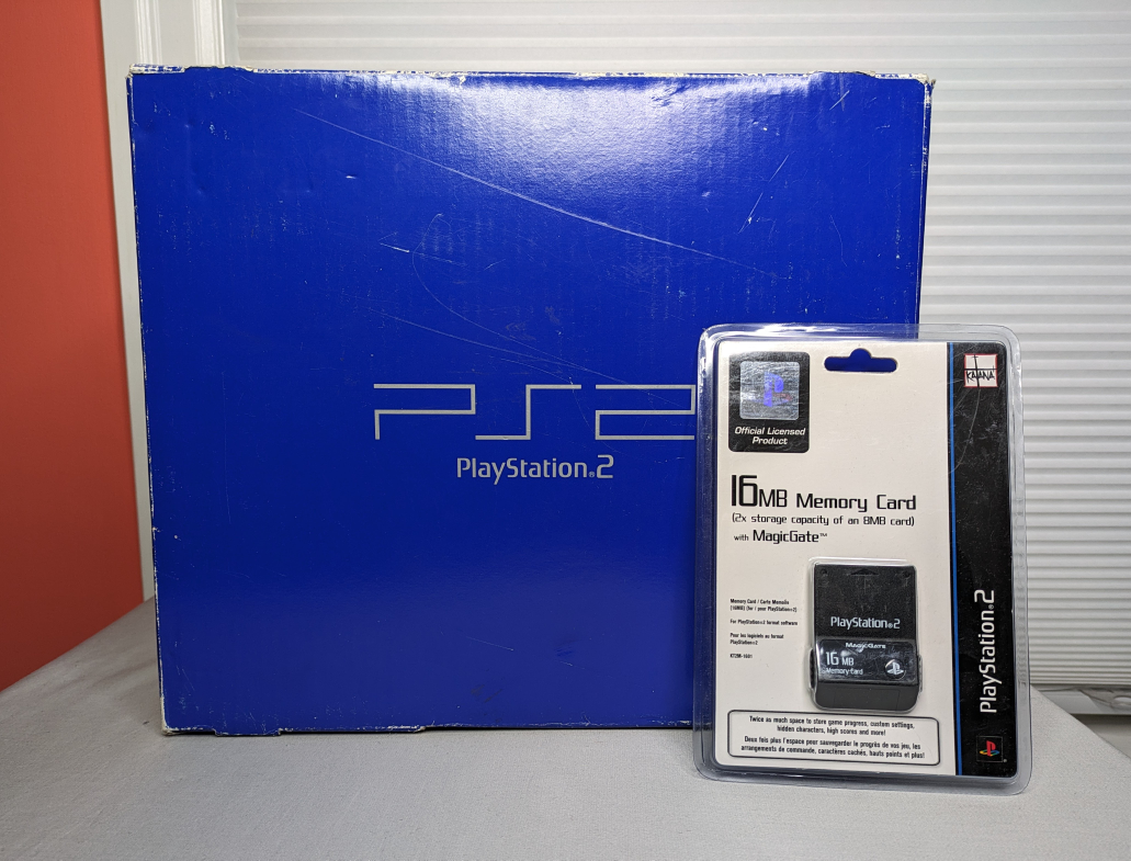 PlayStation 2 (SCPH-39001) in box w/ BNIB memory card thumbnail